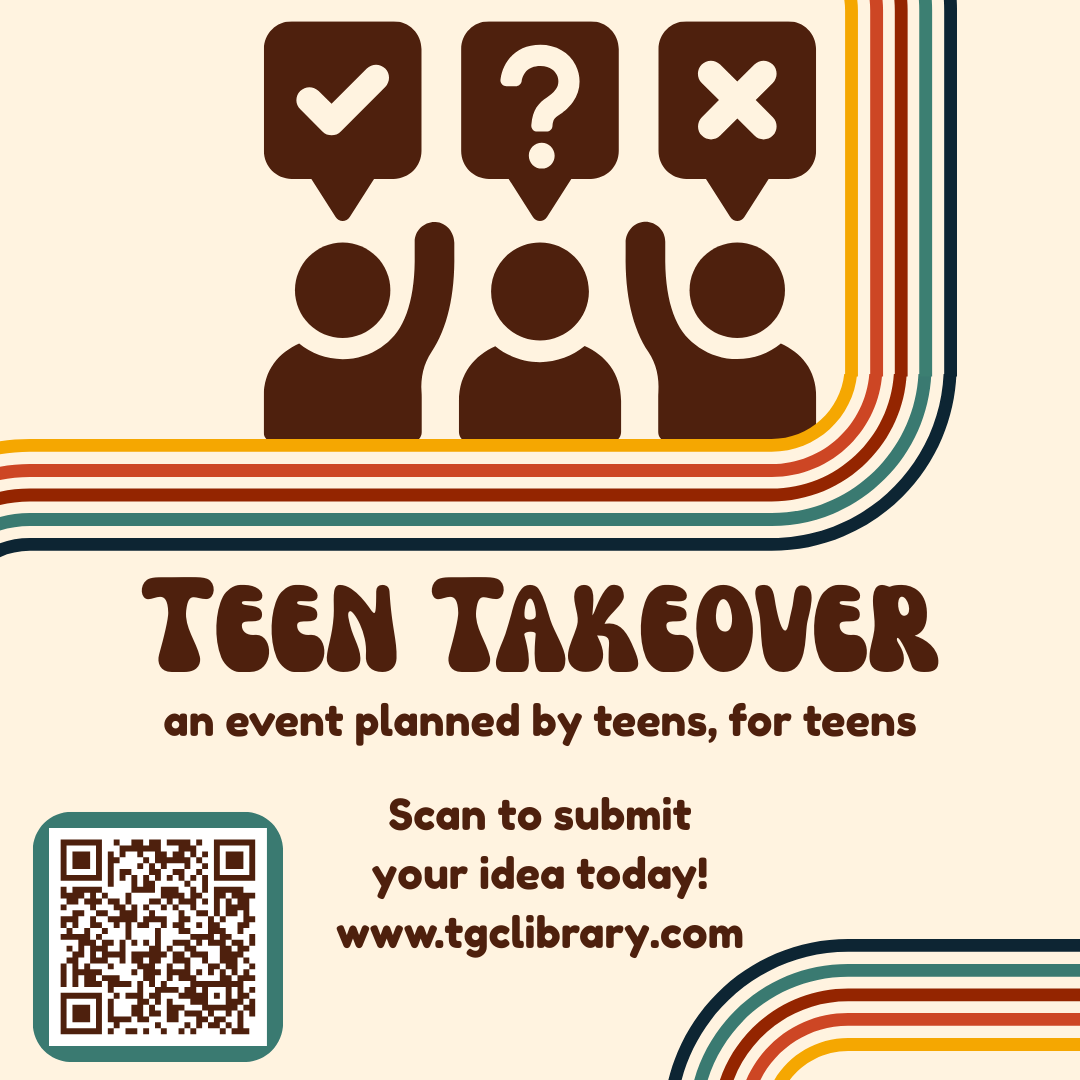 Teen Takeover - scan QR code to submit your idea today!