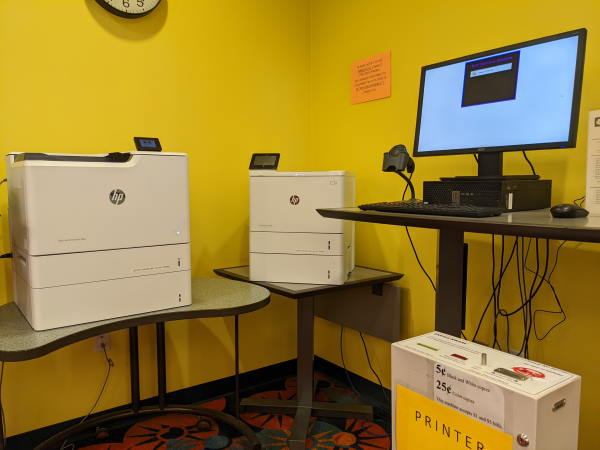 printers at library