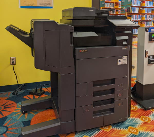 copier machine at library